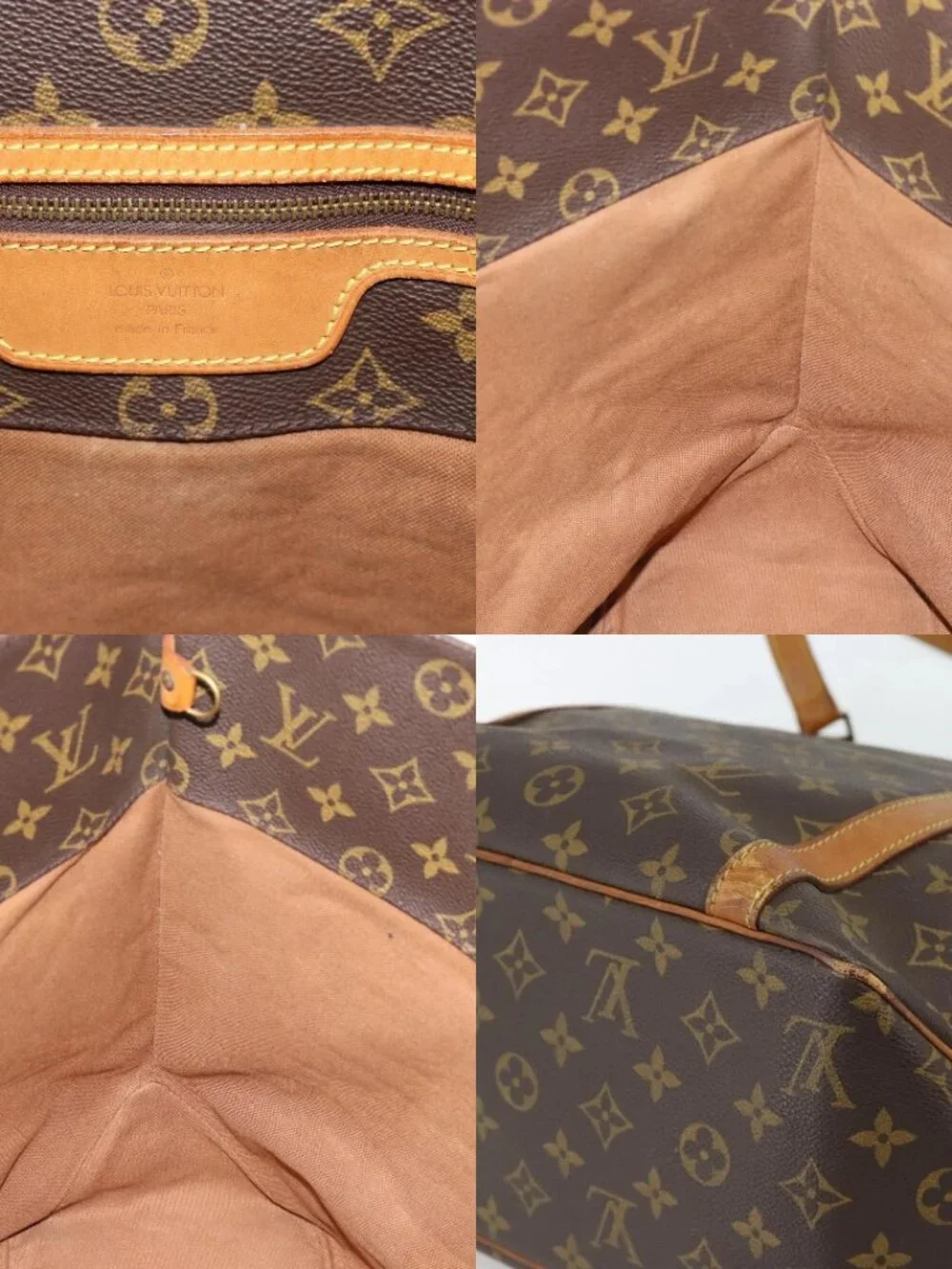 LOUIS VUITTON Monogram Sac Shopping Tote Bag M51108 LV Auth 187015